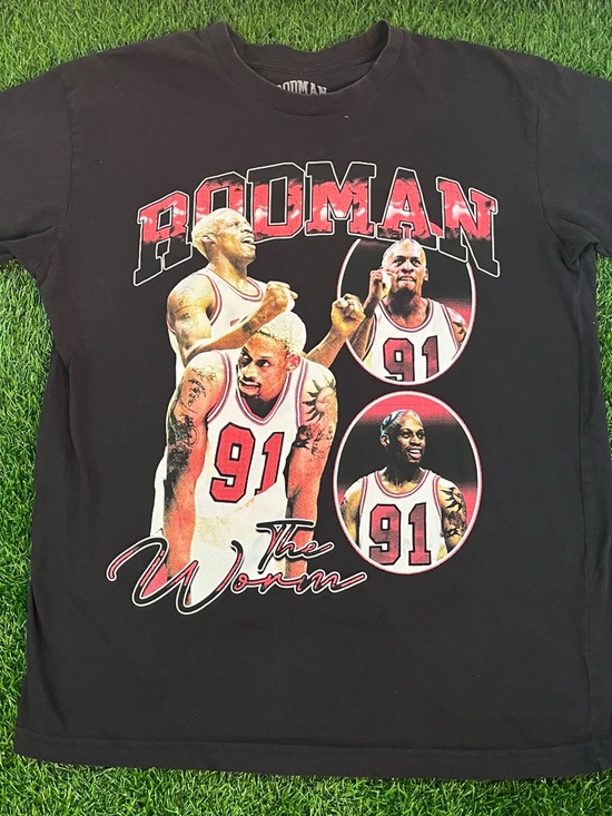 Dennis Rodman Other - Vintage Style NBA Dennis Rodman Chicago Bulls The Worm T-Shirt Mens Size L
